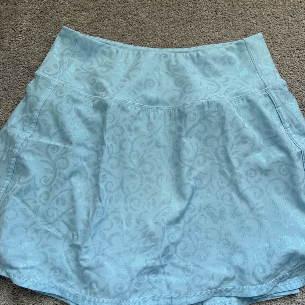 Crowned Athletics Light Blue Patterned Women's Skort